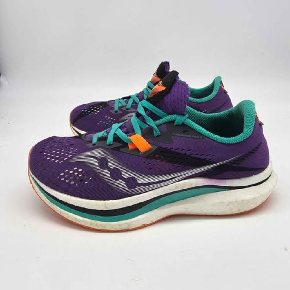 Saucony Endorphin Pro 2 Running Shoes Sz 9 Concord Purple Teal Carbon S10687-20